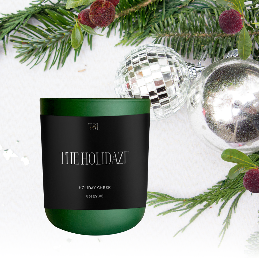 The Holidaze- Organic Candle- The Glam Suite Life